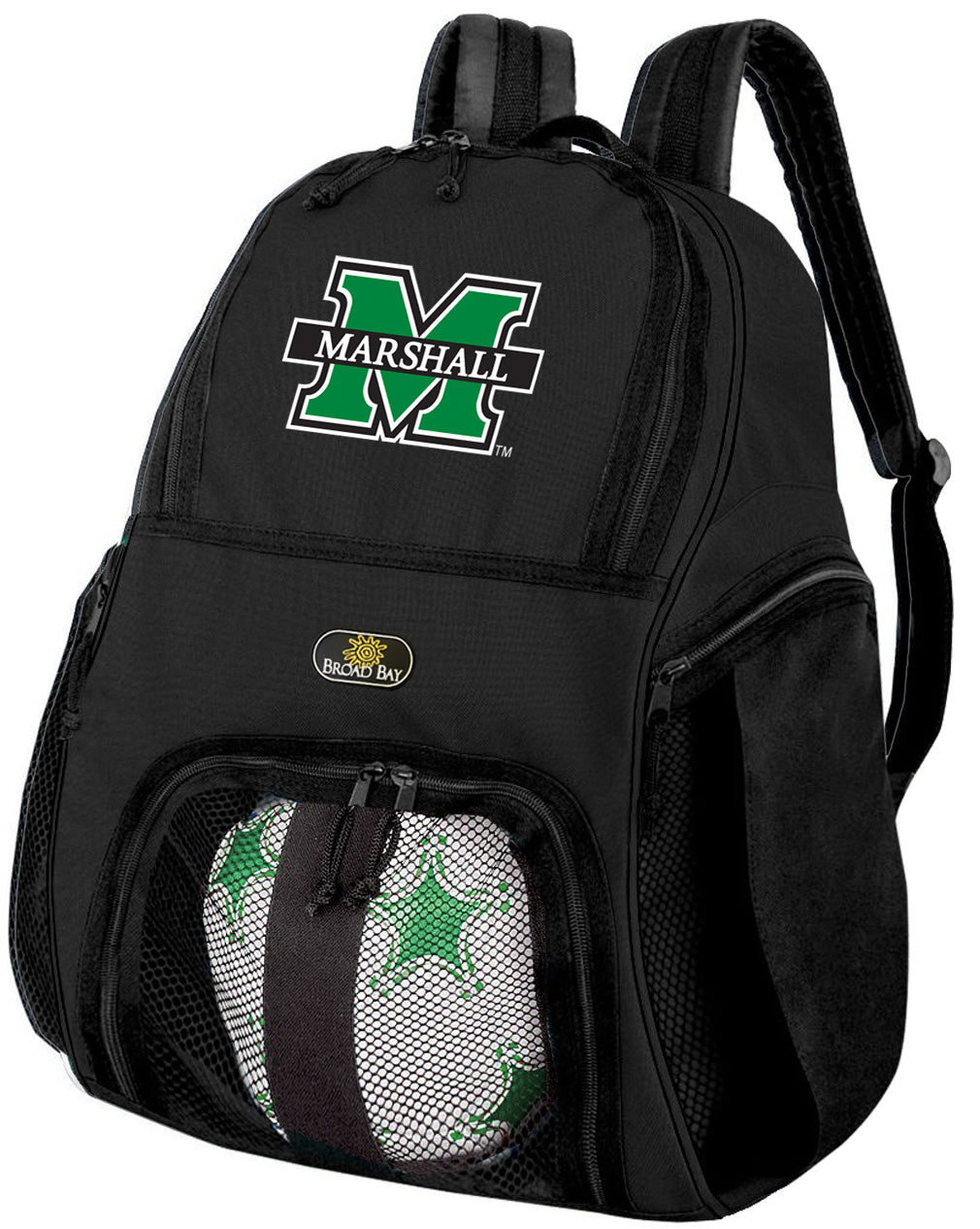 Marshall University Soccer Ball Backpack or MU Herd Volleyball Sports Gear Bag