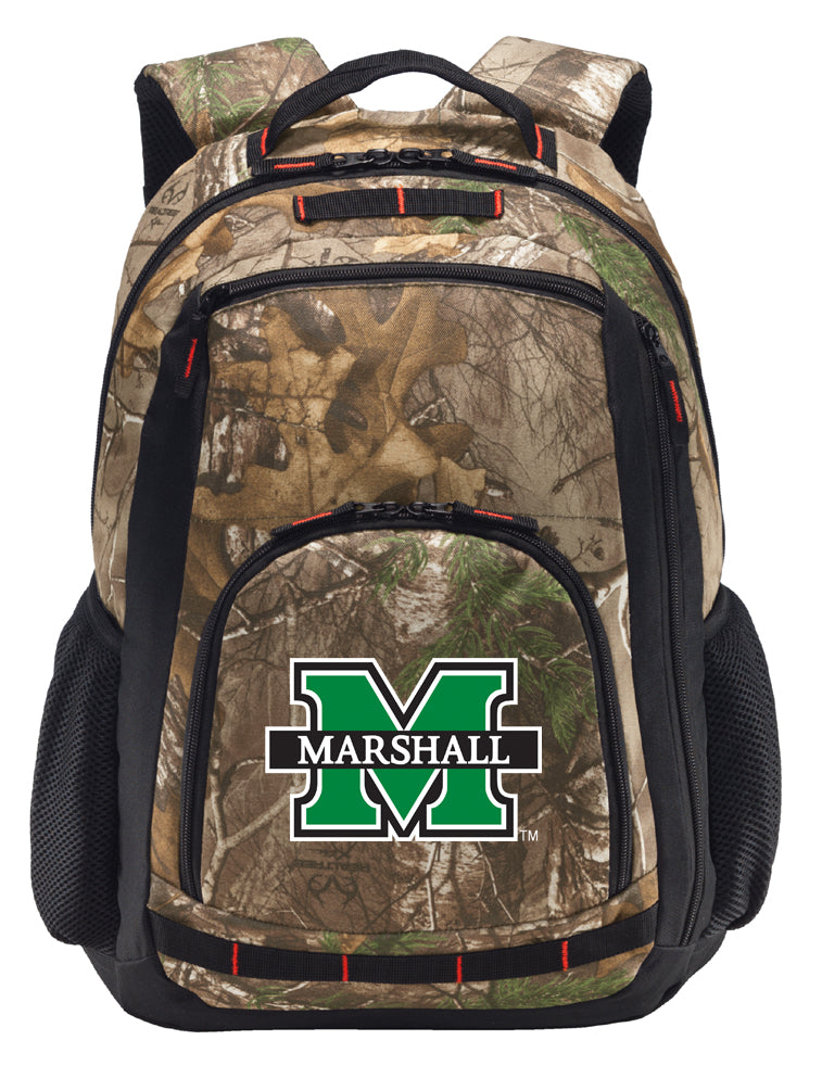 Marshall University Camo Backpack MU Herd Laptop Computer Backpack