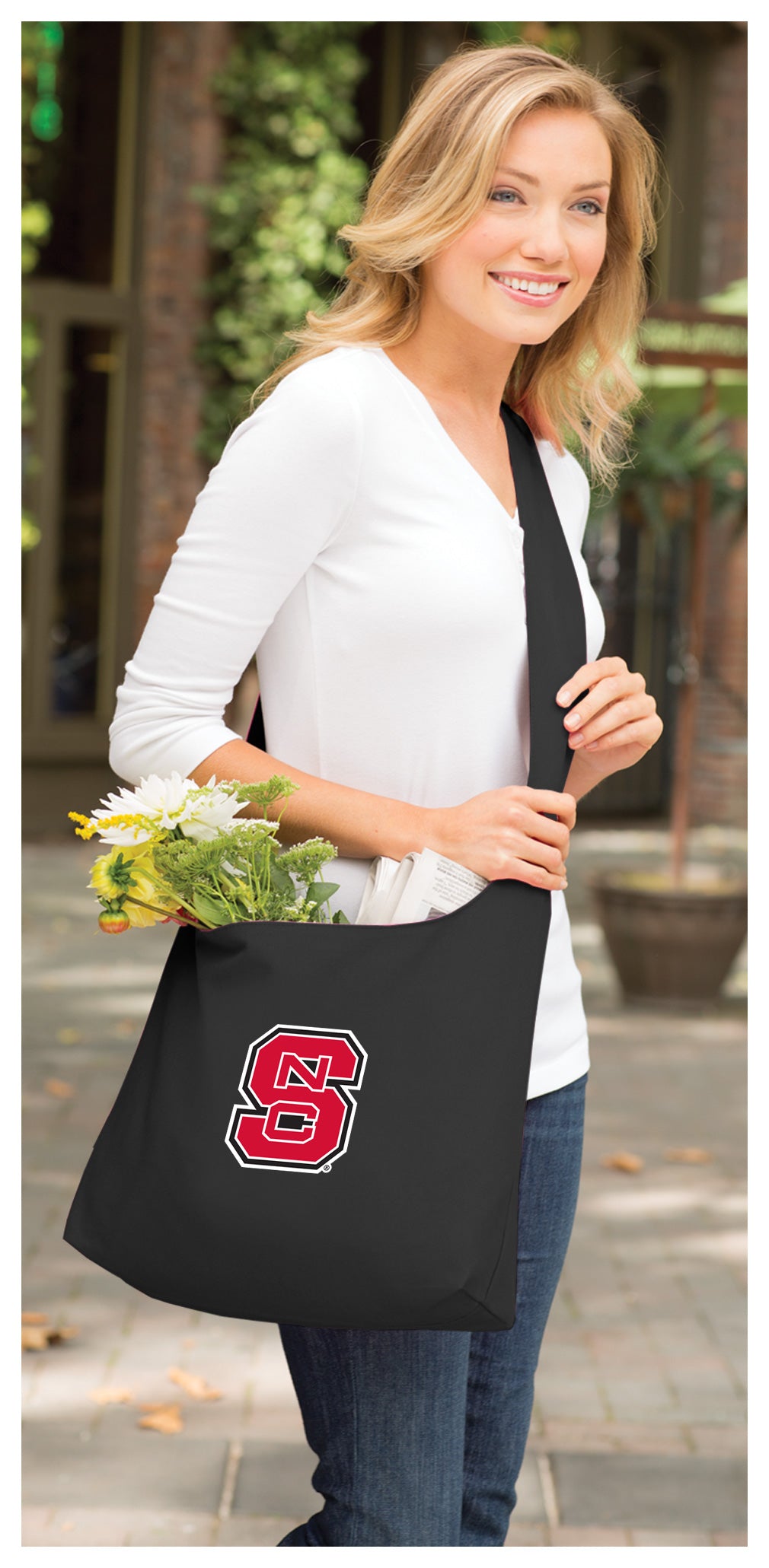 NC State Cross Body Bag Shoulder Tote Bag - Sling Style