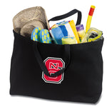 NC State Large Tote Bag Wolfpack Jumbo Tote for Beach Pool or Travel