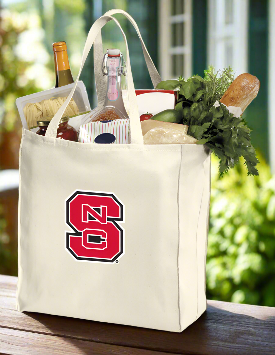 NC State Grocery Shopping Bag Reusable Cotton Bag