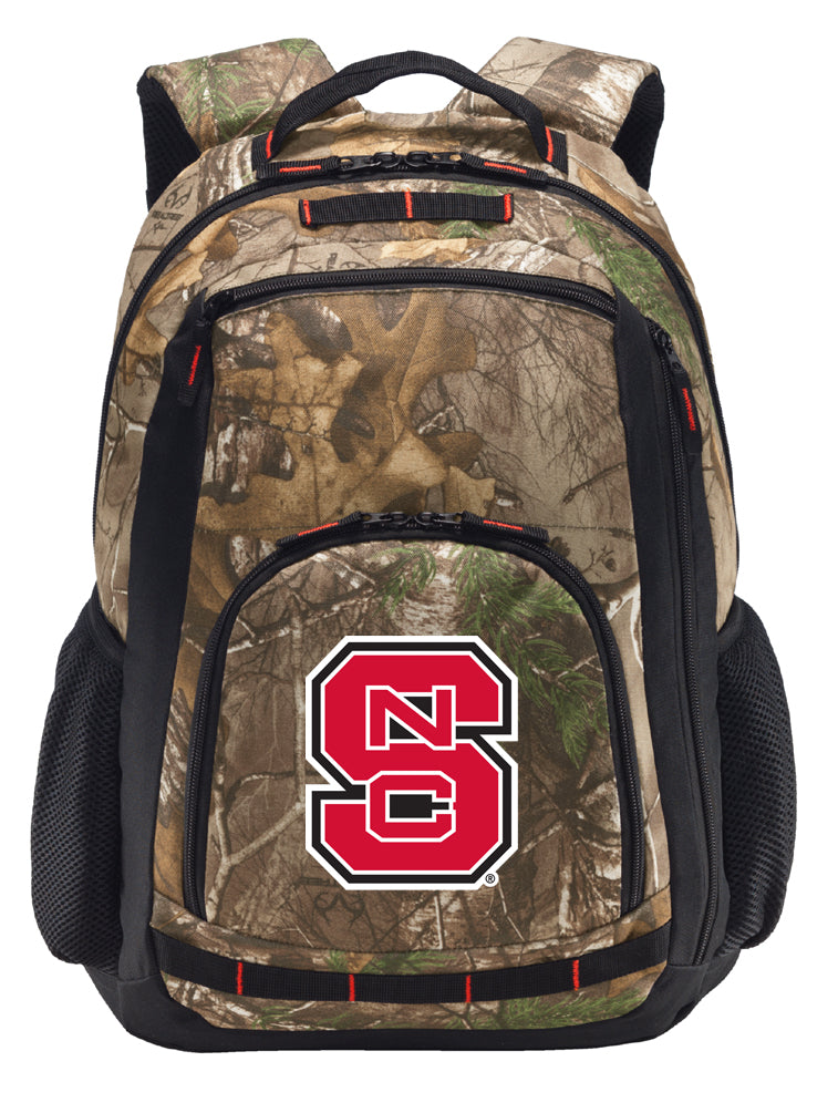 NC State Camo Backpack Wolfpack Laptop Computer Backpack