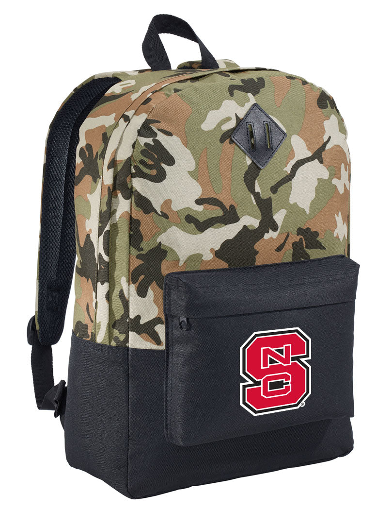 NC State Camo Backpack Wolfpack Medium Classic Style Backpack