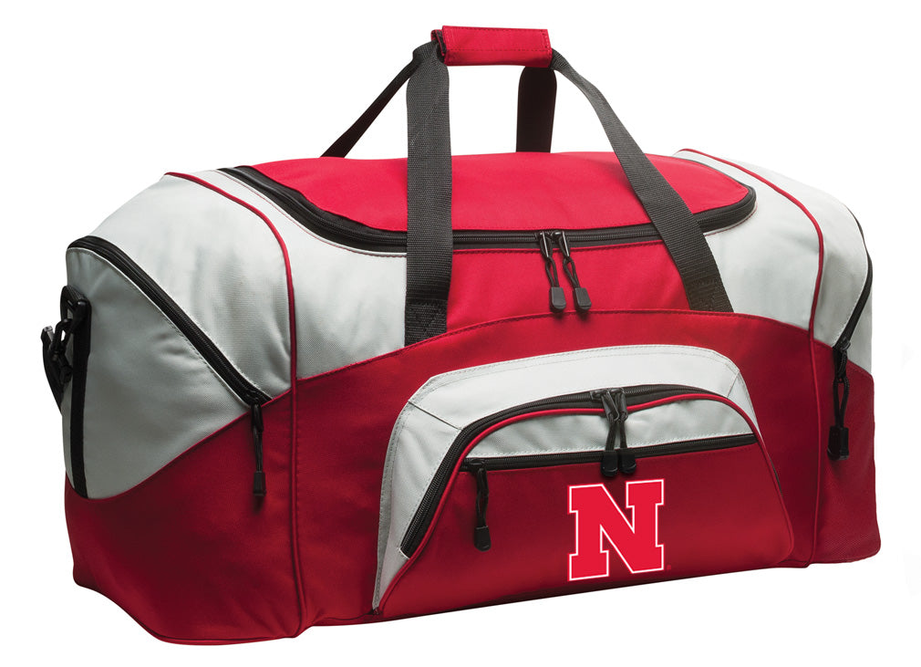 Nebraska Large Duffel Bag Nebraska Huskers Suitcase Luggage Bag