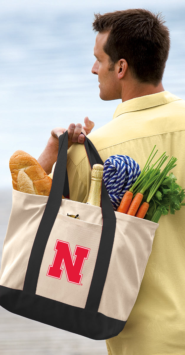 Nebraska Canvas Tote Bag Nebraska Huskers Classic Tote