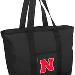 Nebraska Tote Bag Nebraska Huskers Large Zippered Tote