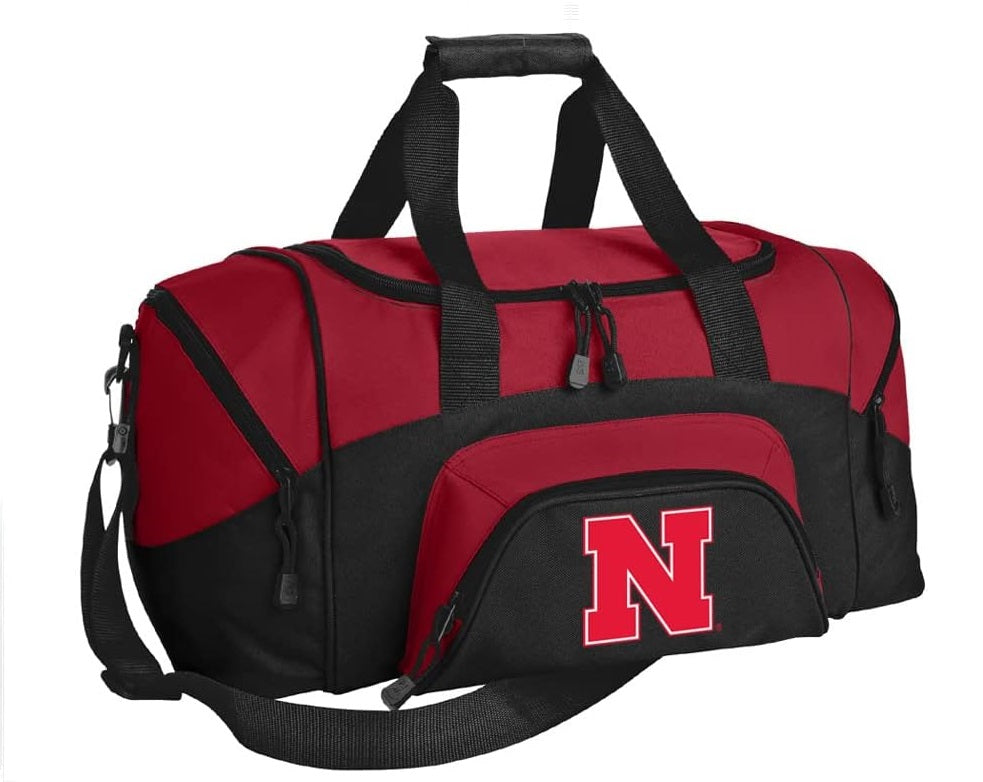 Nebraska Small Duffel Bag Nebraska Huskers Carryon Suitcase or Gym Bag