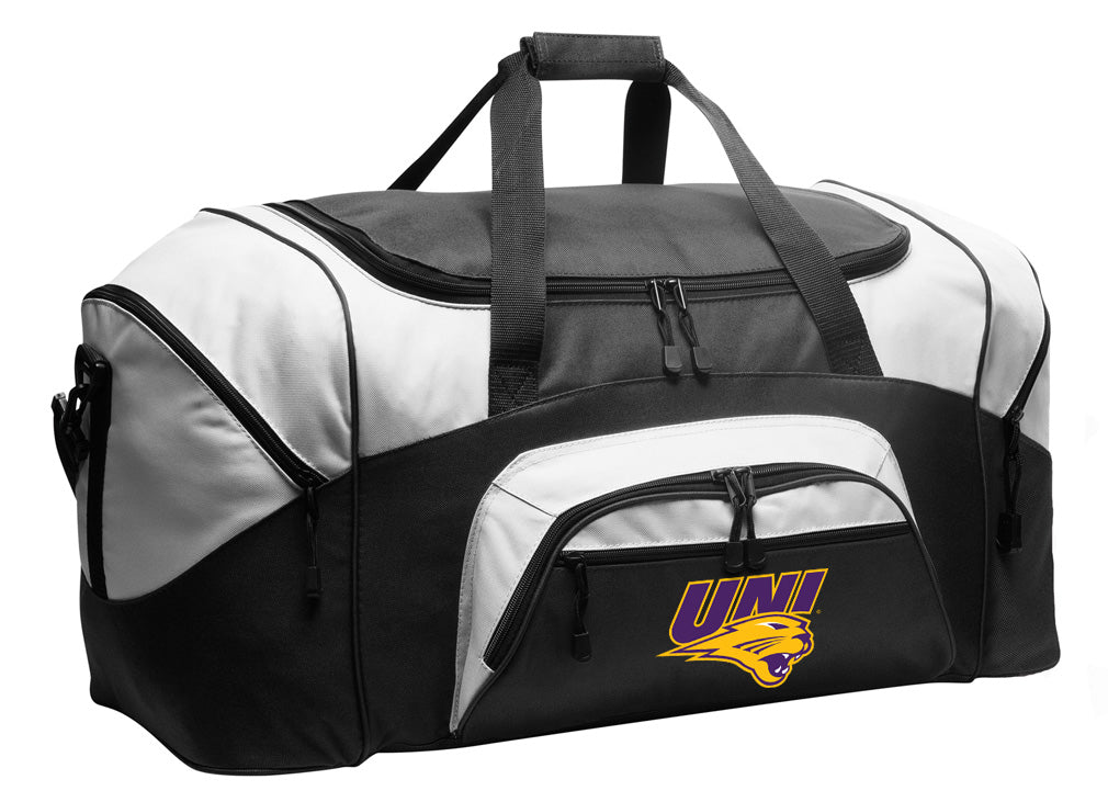 Northern Iowa Large Duffel Bag UNI Panthers Suitcase Luggage Bag