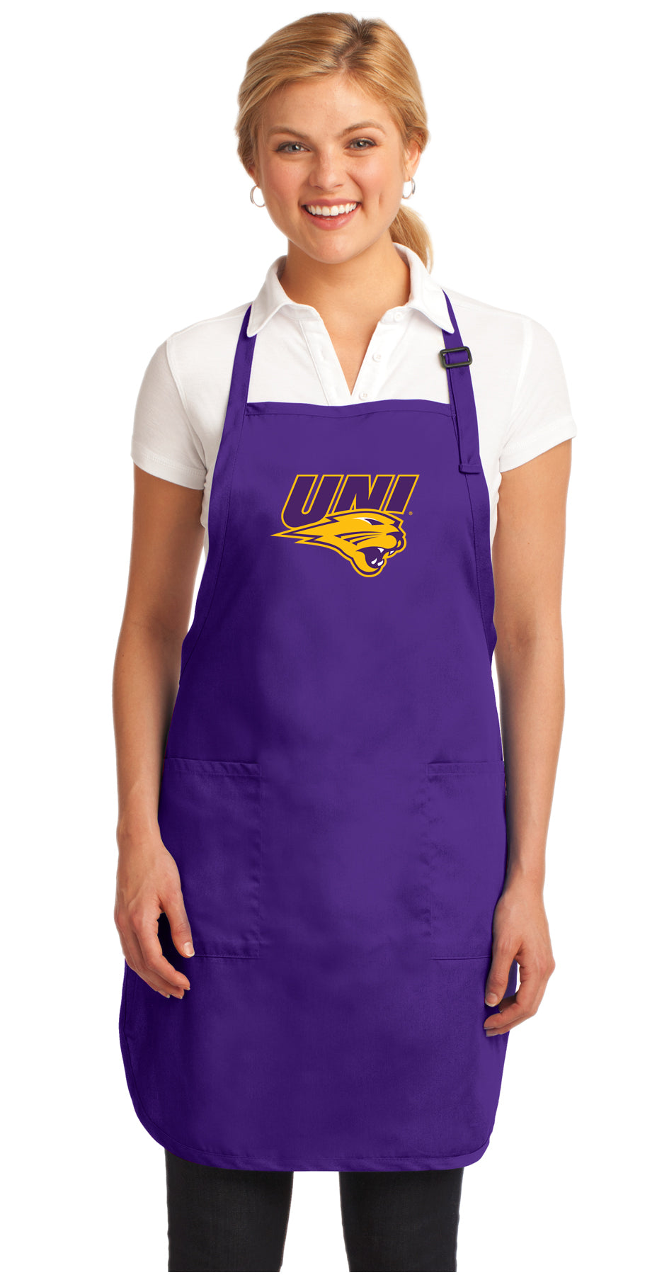 Northern Iowa Apron UNI Panthers Apron - Stain Resistant Fabric