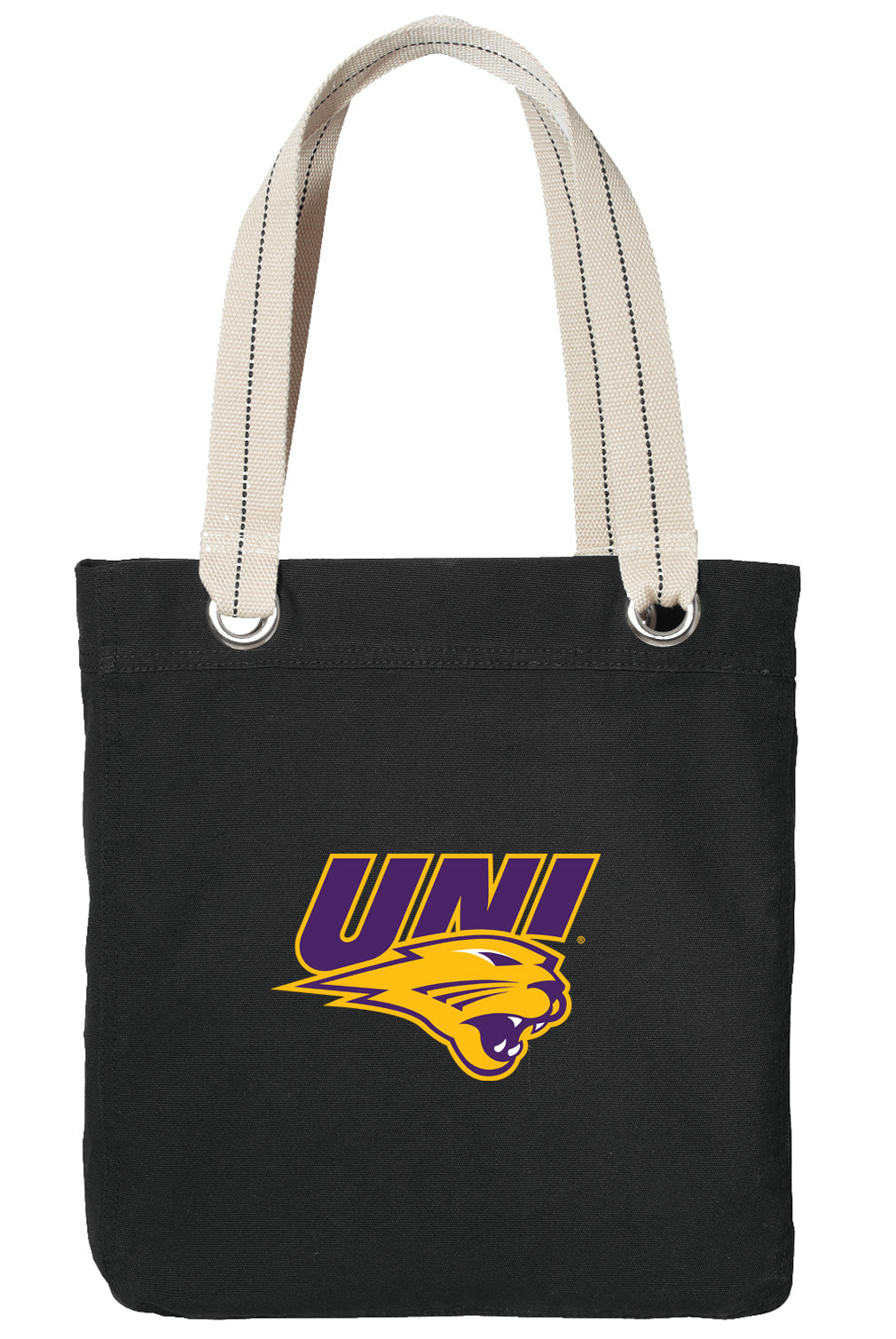 Northern Iowa Tote Bag UNI Panthers Deluxe Canvas Shoulder Bag