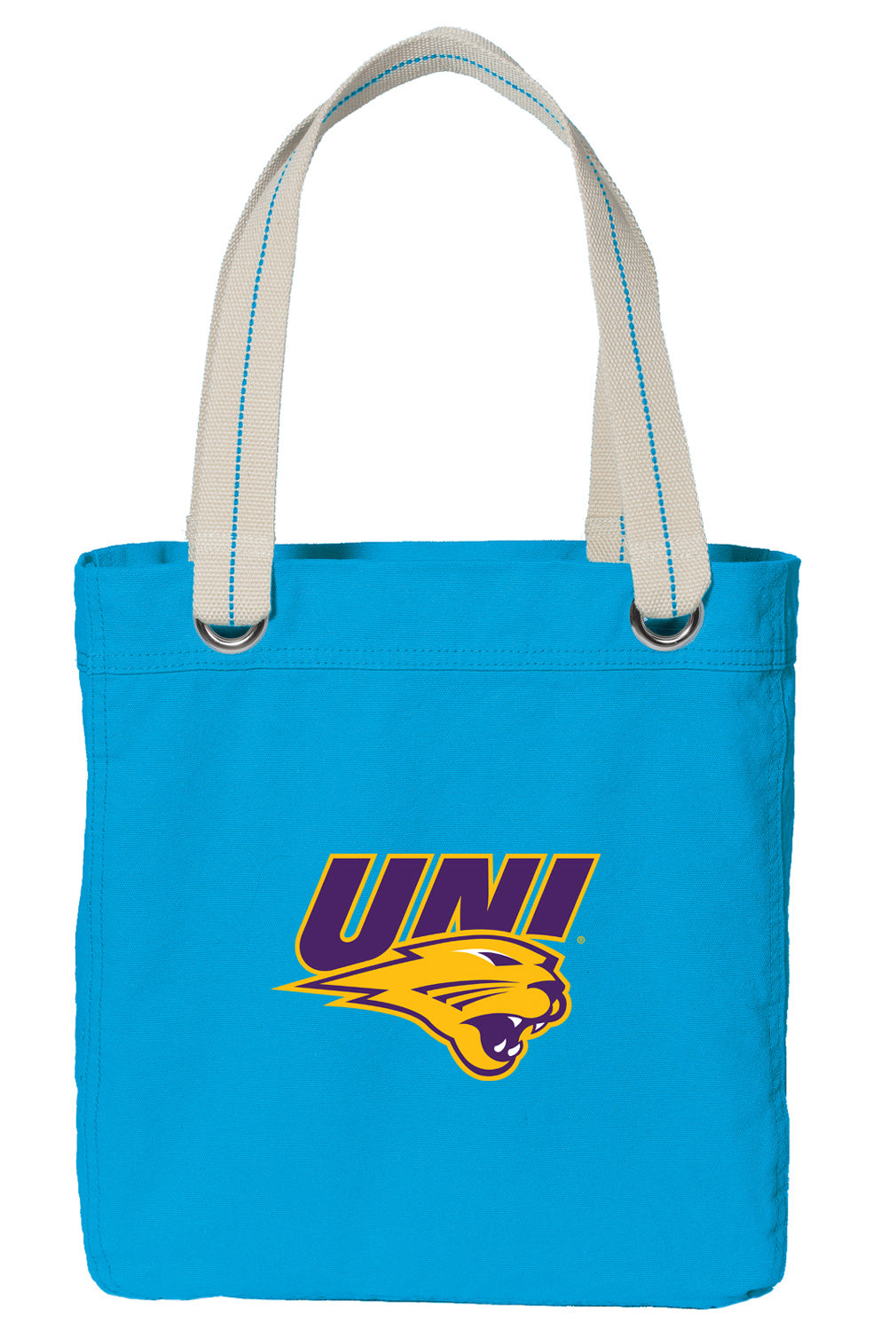 Northern Iowa Tote Bag UNI Panthers Deluxe Canvas Shoulder Bag