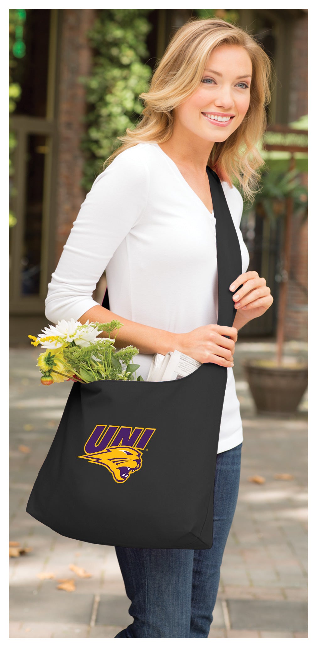 Northern Iowa Cross Body Bag UNI Panthers Shoulder Tote Bag - Sling Style