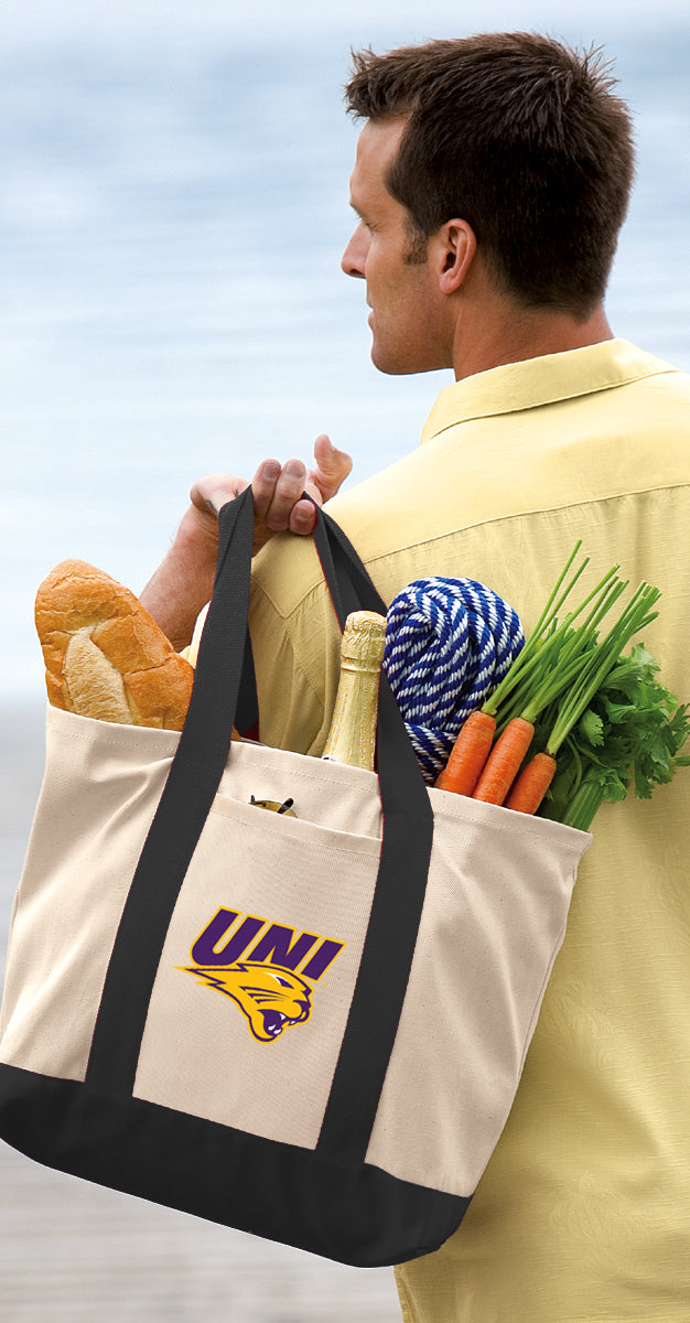 Northern Iowa Canvas Tote Bag UNI Panthers Classic Tote