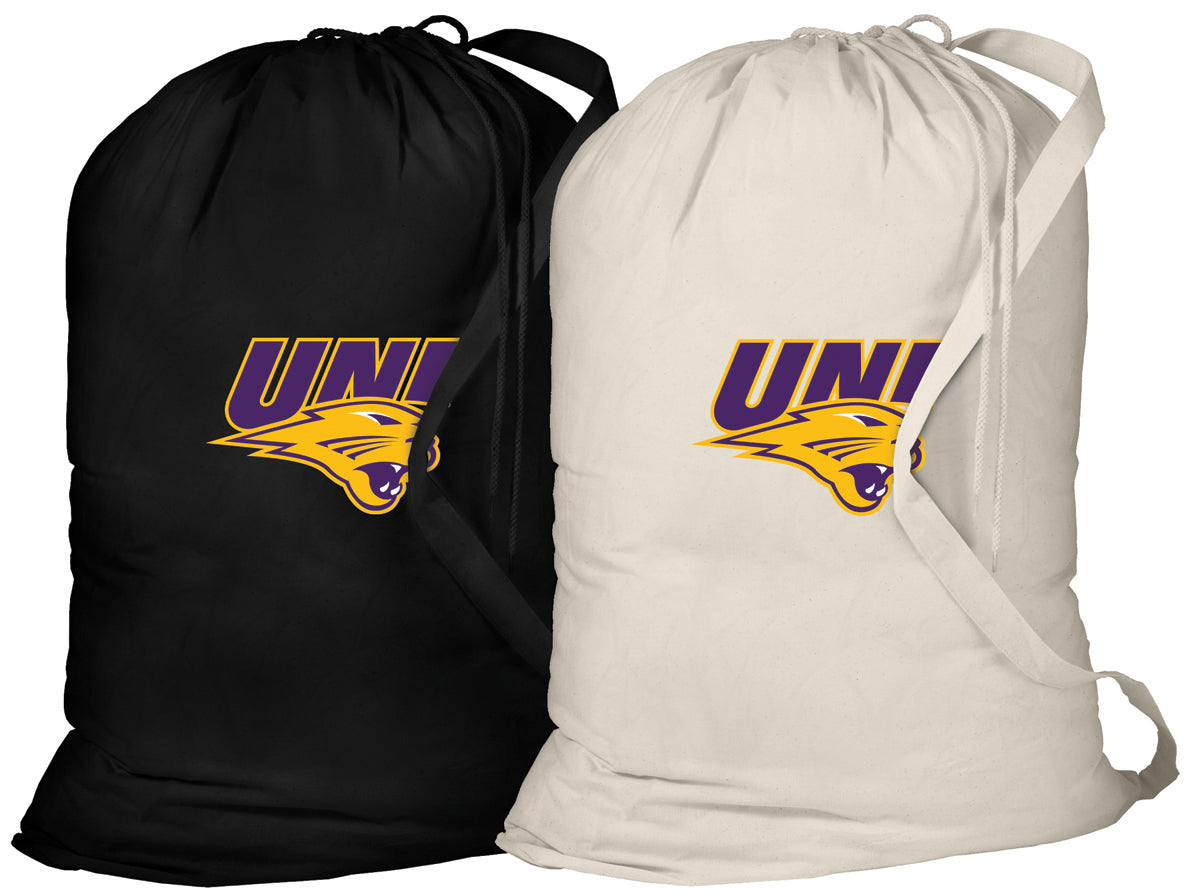 Northern Iowa Laundry Bags 2 PC Set UNI Panthers Clothes Bags