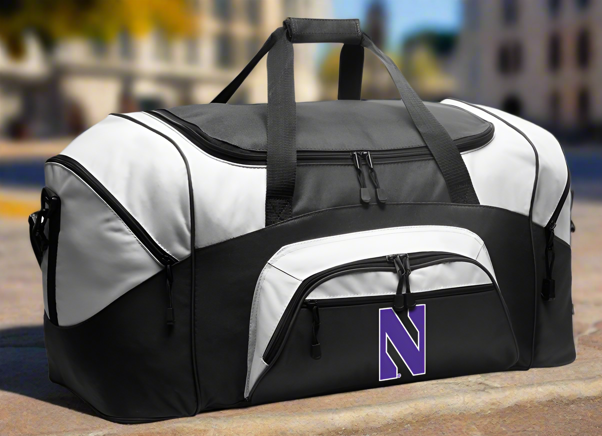 Northwestern Large Duffel Bag NU Suitcase Luggage Bag