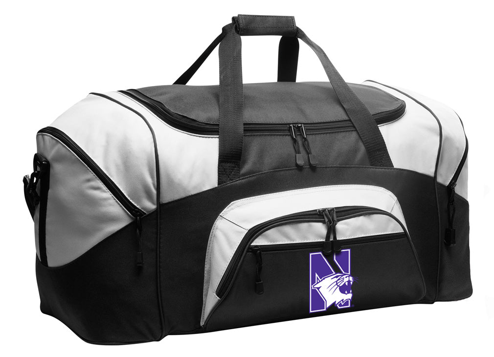 Northwestern University Large Duffel Bag NU Wildcats Suitcase Luggage Bag