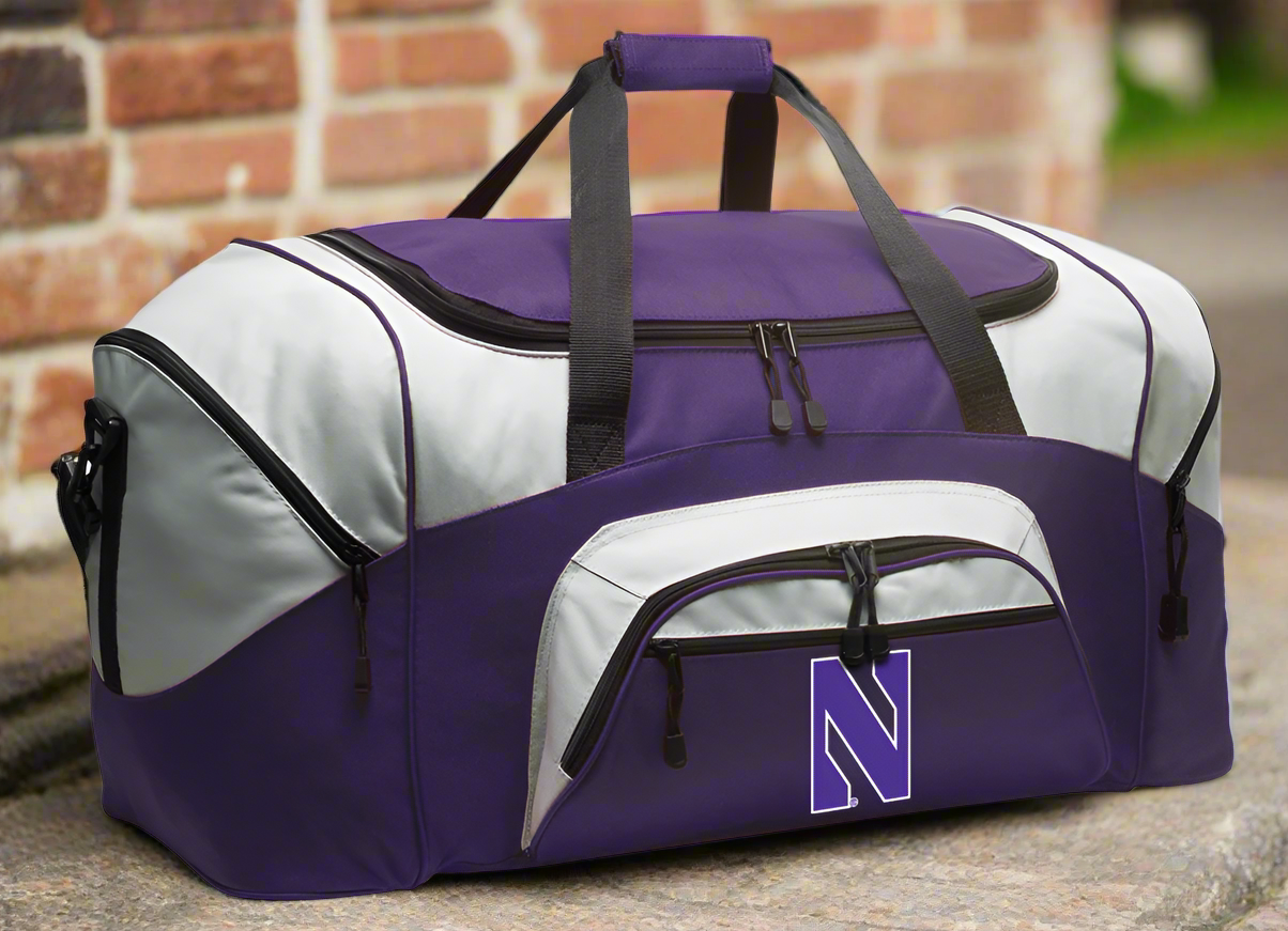 Northwestern Large Duffel Bag NU Suitcase Luggage Bag