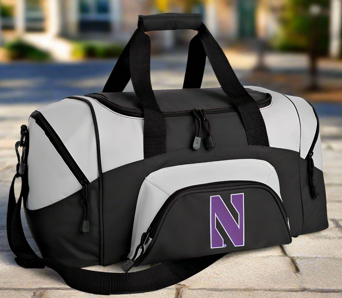 Northwestern Small Duffel Bag NU Carryon Suitcase or Gym Bag