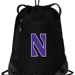 Northwestern Drawstring Backpack NU Cinch Pack - Mesh & Microfiber