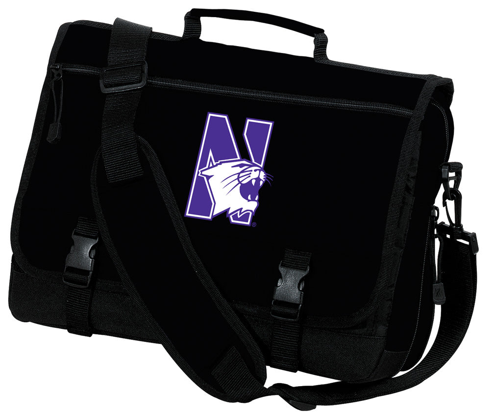 Northwestern University Messenger Bag NU Wildcats Classic Laptop Bag