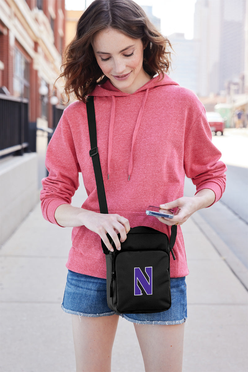 Northwestern Crossbody Bag NU Wildcats Travel Sling Pack