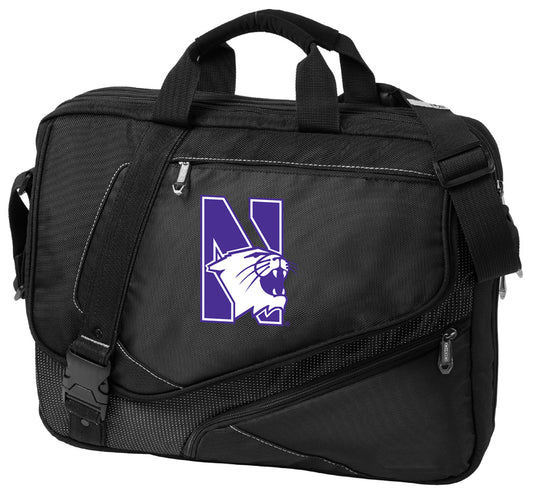 Northwestern University Laptop Bag NU Wildcats Messenger Travel Bag