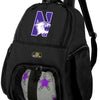 Northwestern University Soccer Ball Backpack or NU Wildcats Volleyball Sports Gear Bag