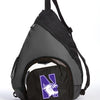 Northwestern University Sling Backpack NU Wildcats Bag with Soccer Ball or Volleyball Bag Sports Gear Compartment Practice Bag