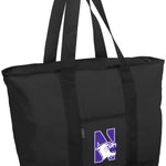 Northwestern University Tote Bag NU Wildcats Large Zippered Tote