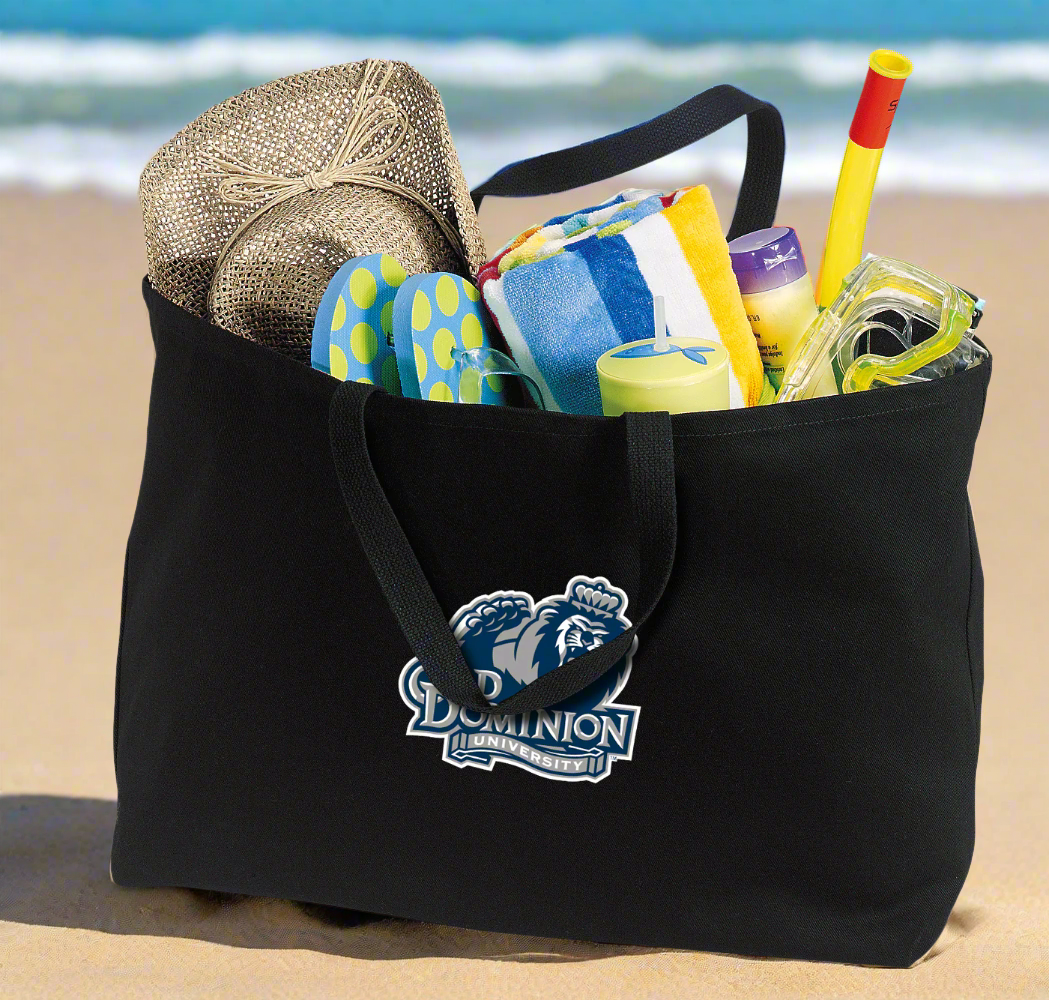 Old Dominion University Large Tote Bag ODU Jumbo Tote for Beach Pool or Travel