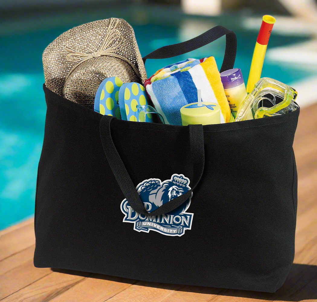 Old Dominion University Large Tote Bag ODU Jumbo Tote for Beach Pool or Travel