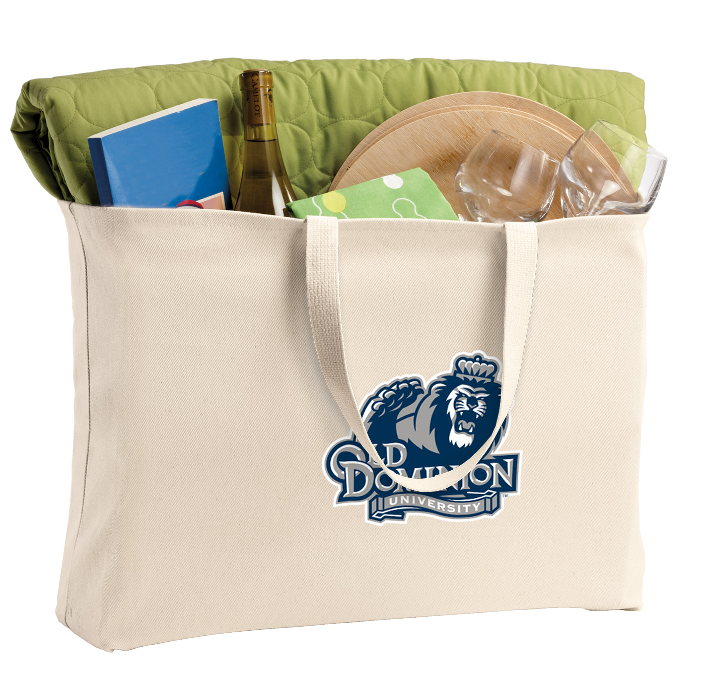 Old Dominion University Large Tote Bag ODU Jumbo Tote for Beach Pool or Travel