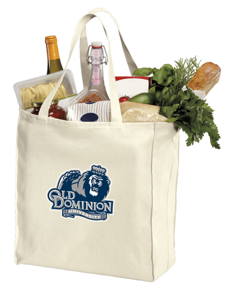 Old Dominion University Grocery Shopping Bag ODU Reusable Cotton Bag