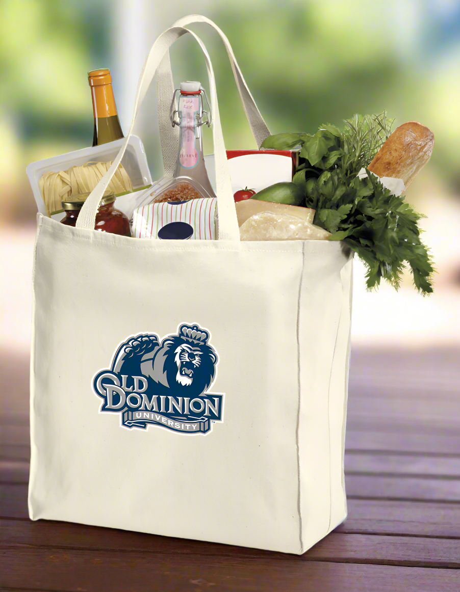 Old Dominion University Grocery Shopping Bag ODU Reusable Cotton Bag