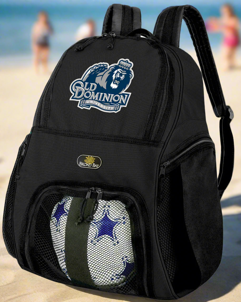 Old Dominion University Soccer Ball Backpack or ODU Volleyball Sports Gear Bag