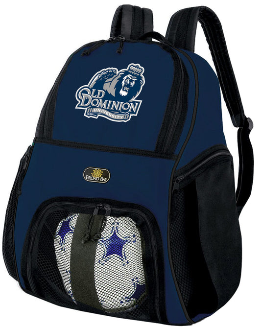 Old Dominion University Soccer Ball Backpack or ODU Volleyball Sports Gear Bag