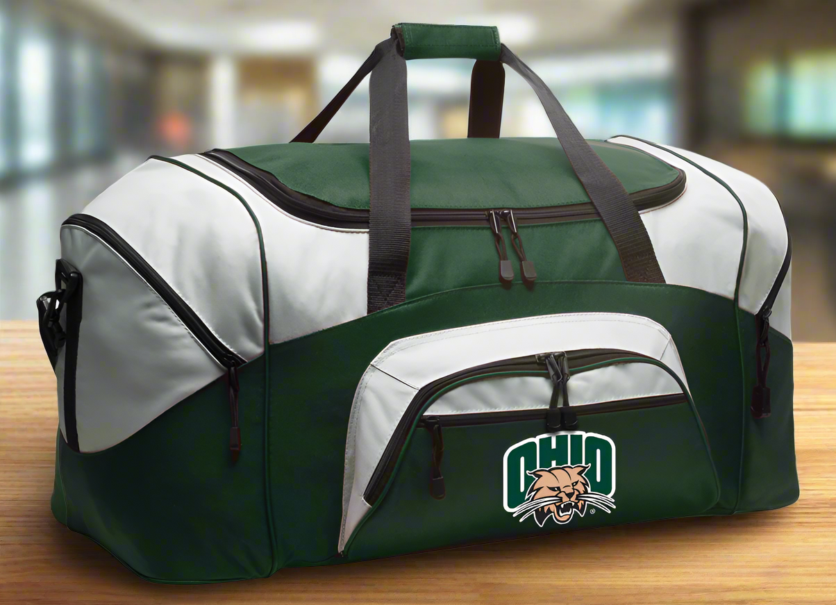 Ohio University Large Duffel Bag Ohio Bobcats Suitcase Luggage Bag