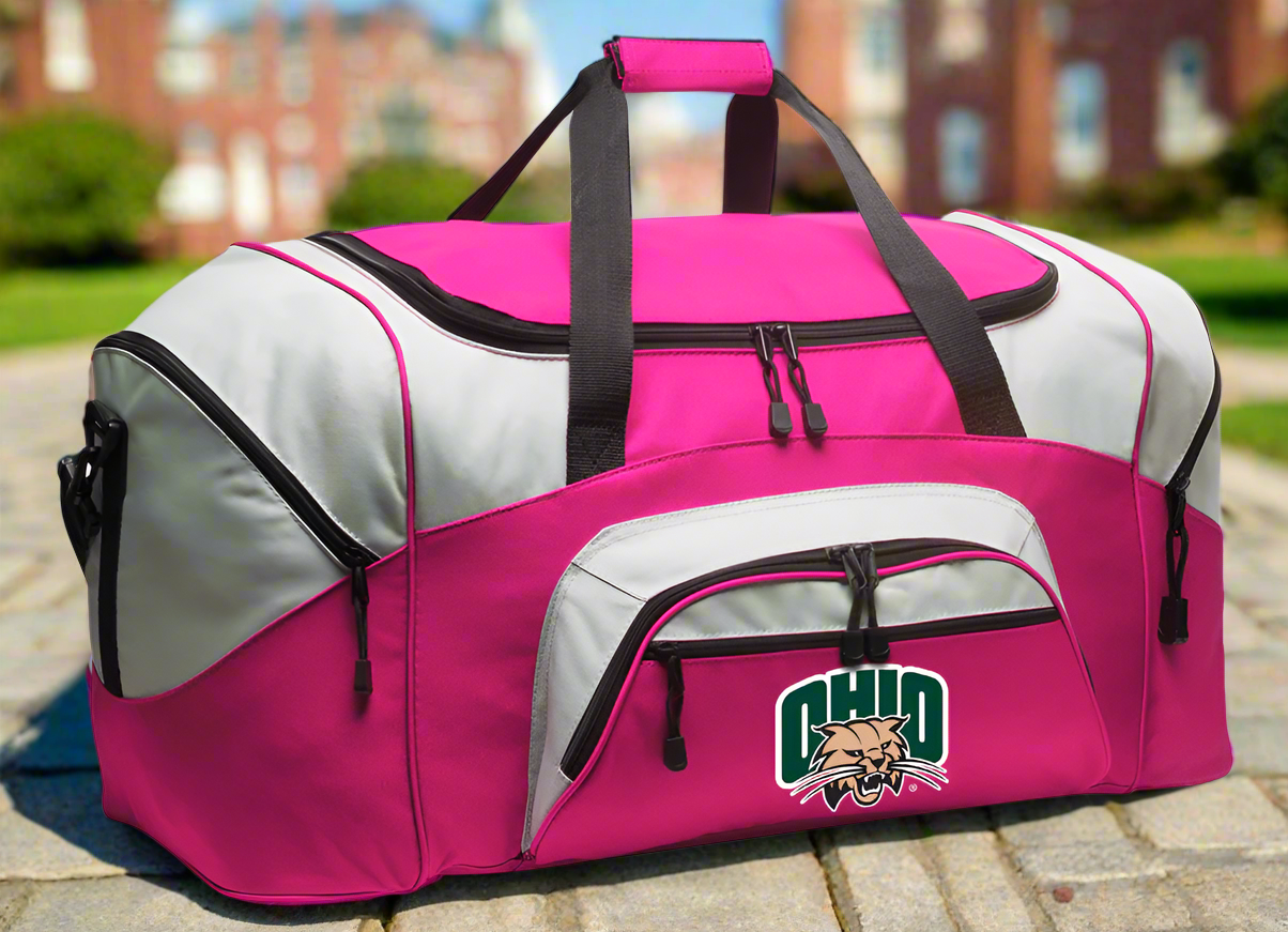 Ohio University Large Duffel Bag Ohio Bobcats Suitcase Luggage Bag