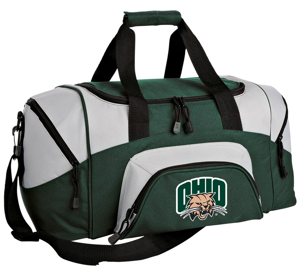 Ohio University Small Duffel Bag Ohio Bobcats Carryon Suitcase or Gym Bag