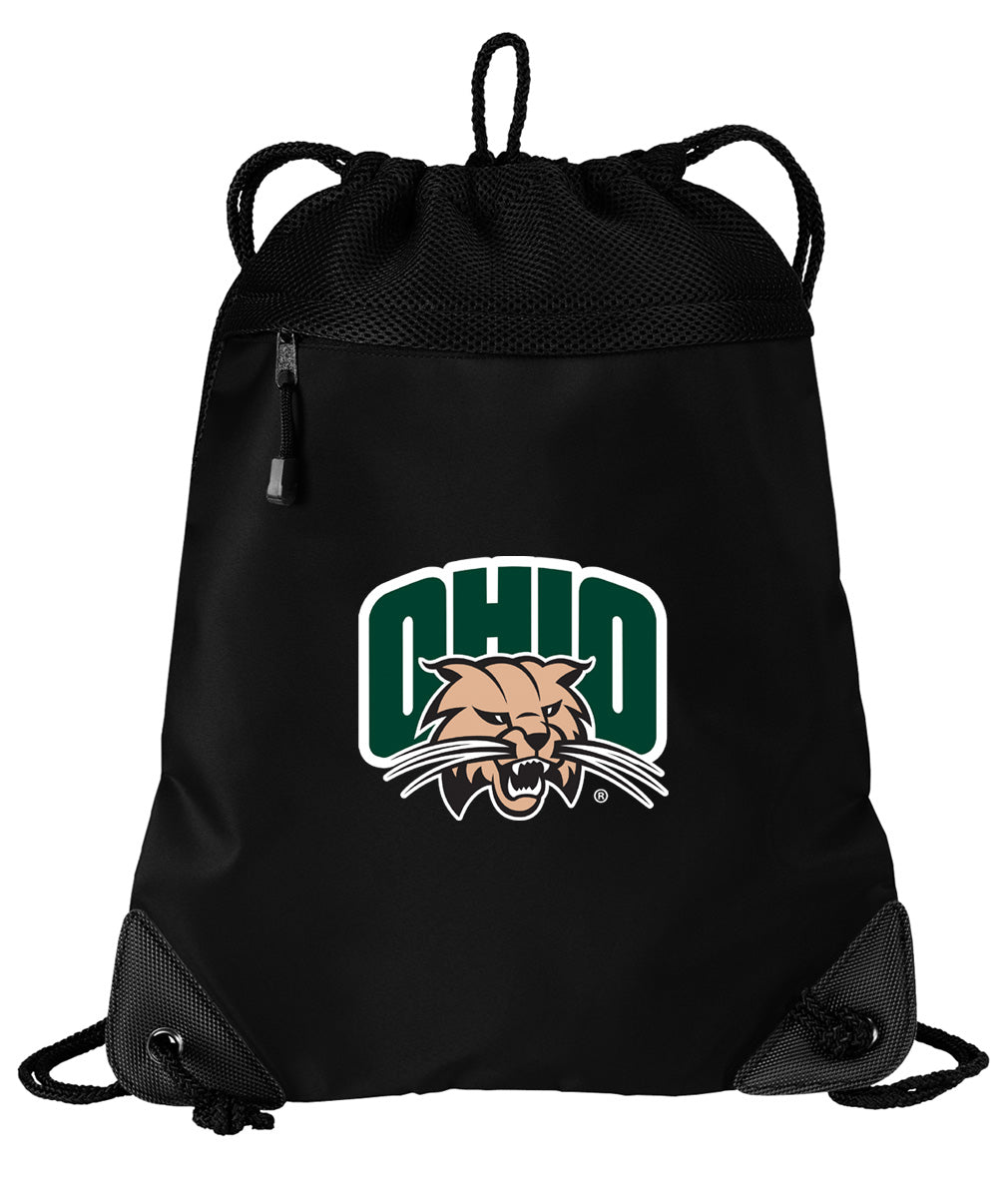 Ohio University Drawstring Backpack Ohio Bobcats Cinch Pack - Mesh & Microfiber