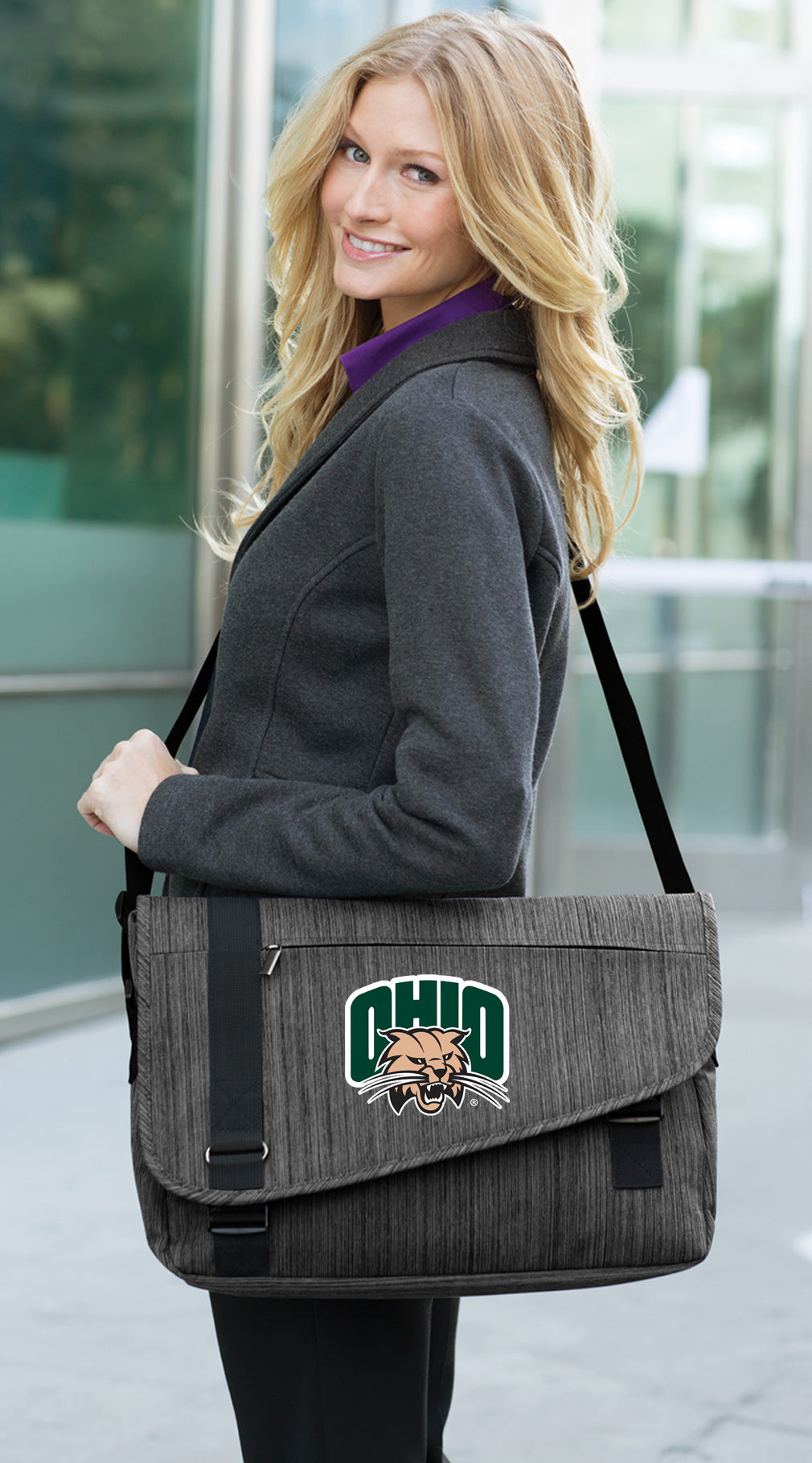 Ohio University Messenger Bag Ohio Bobcats Laptop Computer Bag