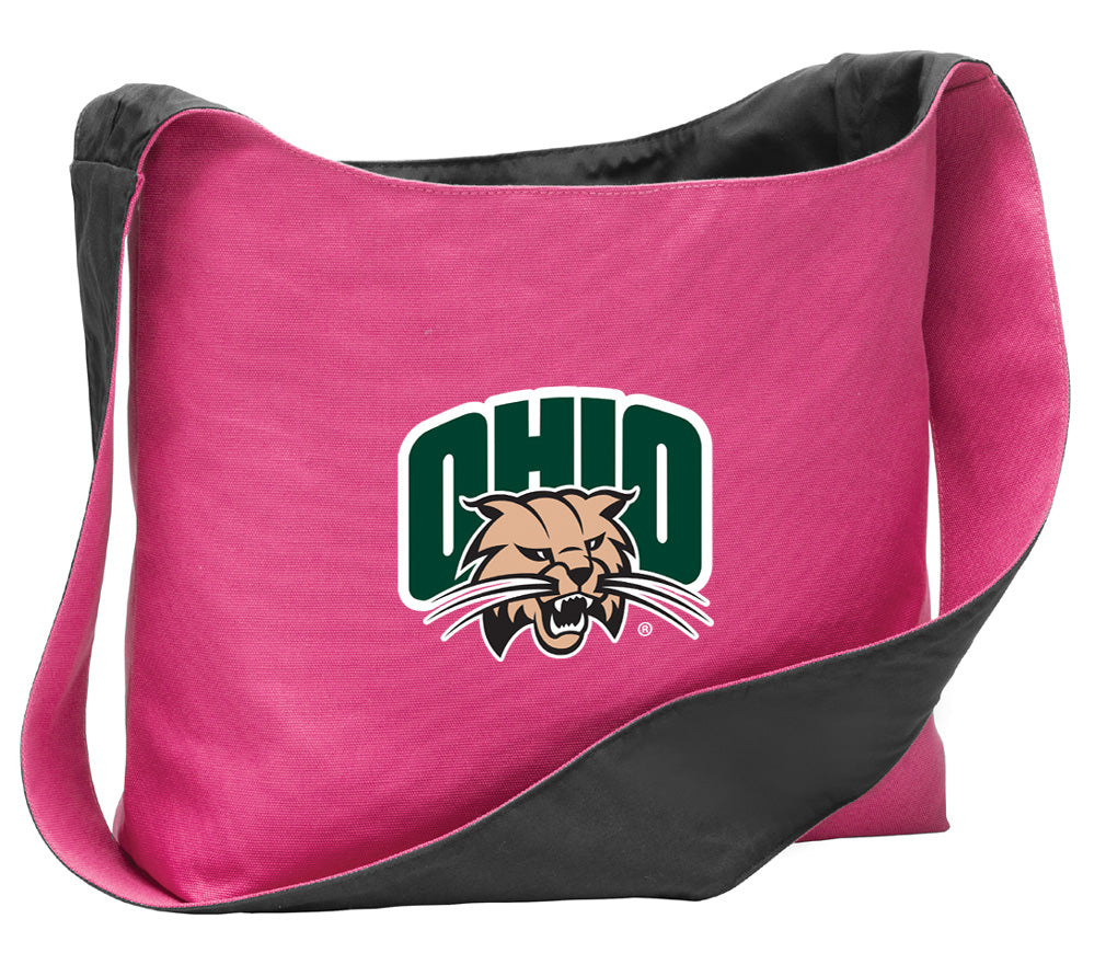 Ohio University Cross Body Bag Ohio Bobcats Shoulder Tote Bag - Sling Style