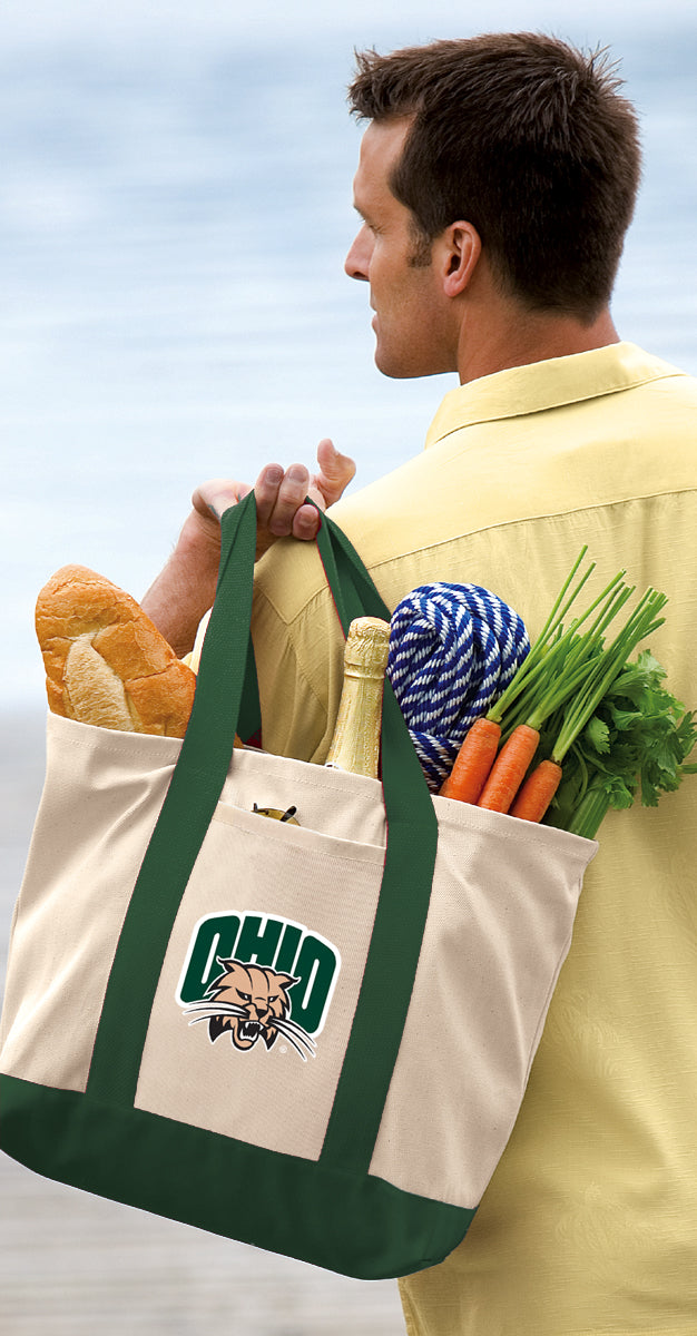 Ohio University Canvas Tote Bag Ohio Bobcats Classic Tote