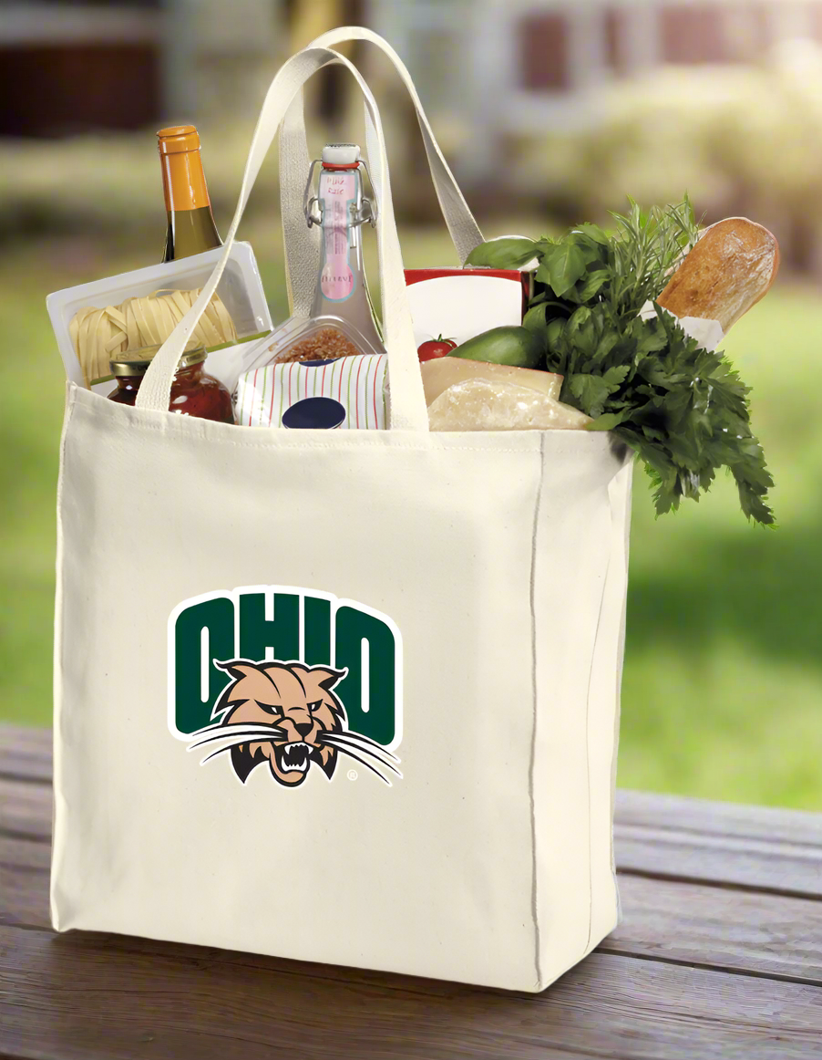 Ohio University Grocery Shopping Bag Ohio Bobcats Reusable Cotton Bag