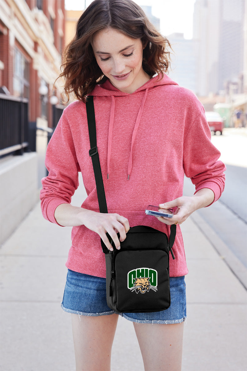 Ohio University Crossbody Bag Ohio Bobcats Travel Sling Pack