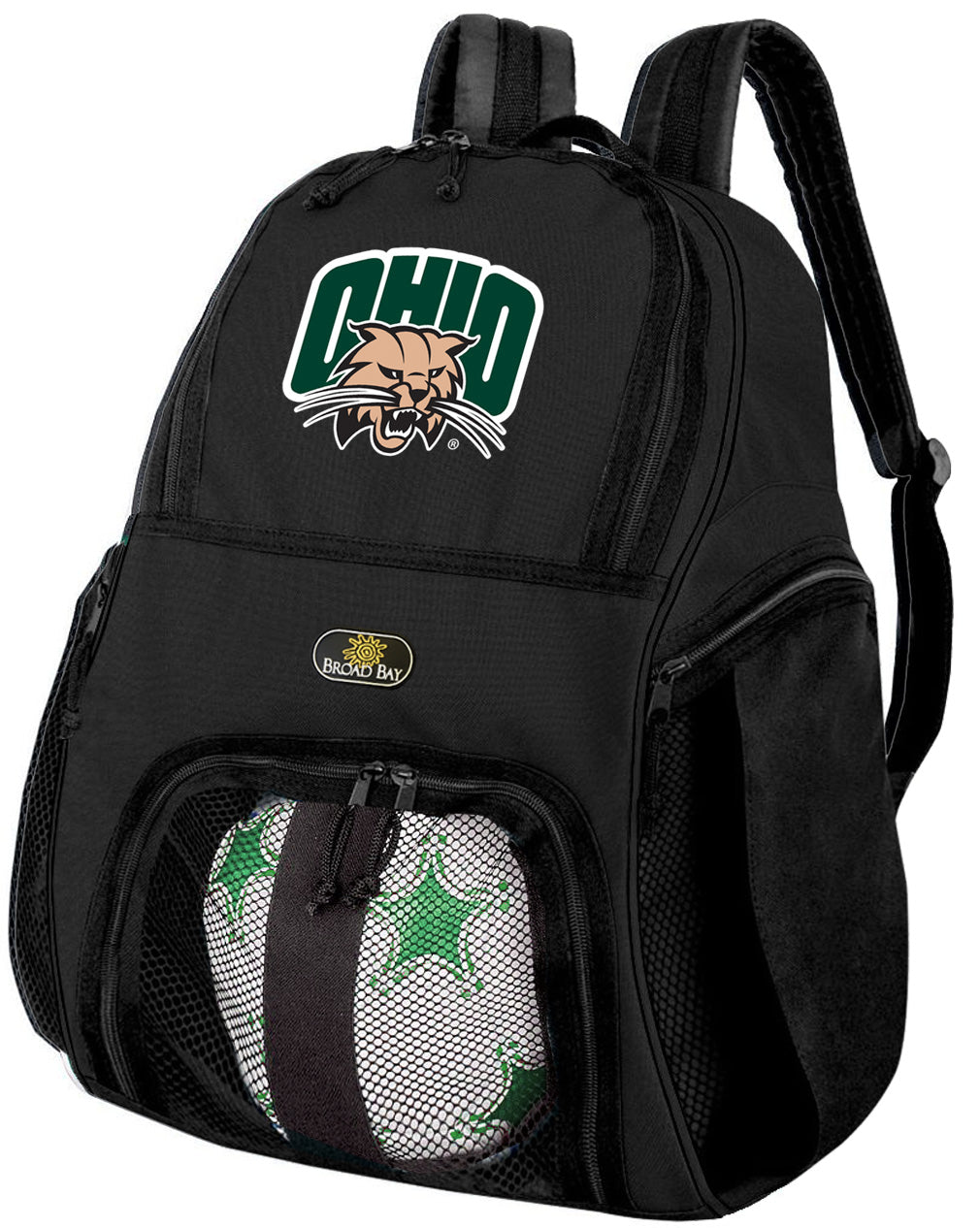 Ohio University Soccer Ball Backpack or Ohio Bobcats Volleyball Sports Gear Bag