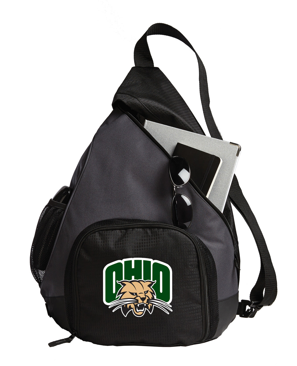 Ohio University Sling Backpack Ohio Bobcats Bag with Soccer Ball or Volleyball Bag Sports Gear Compartment Practice Bag