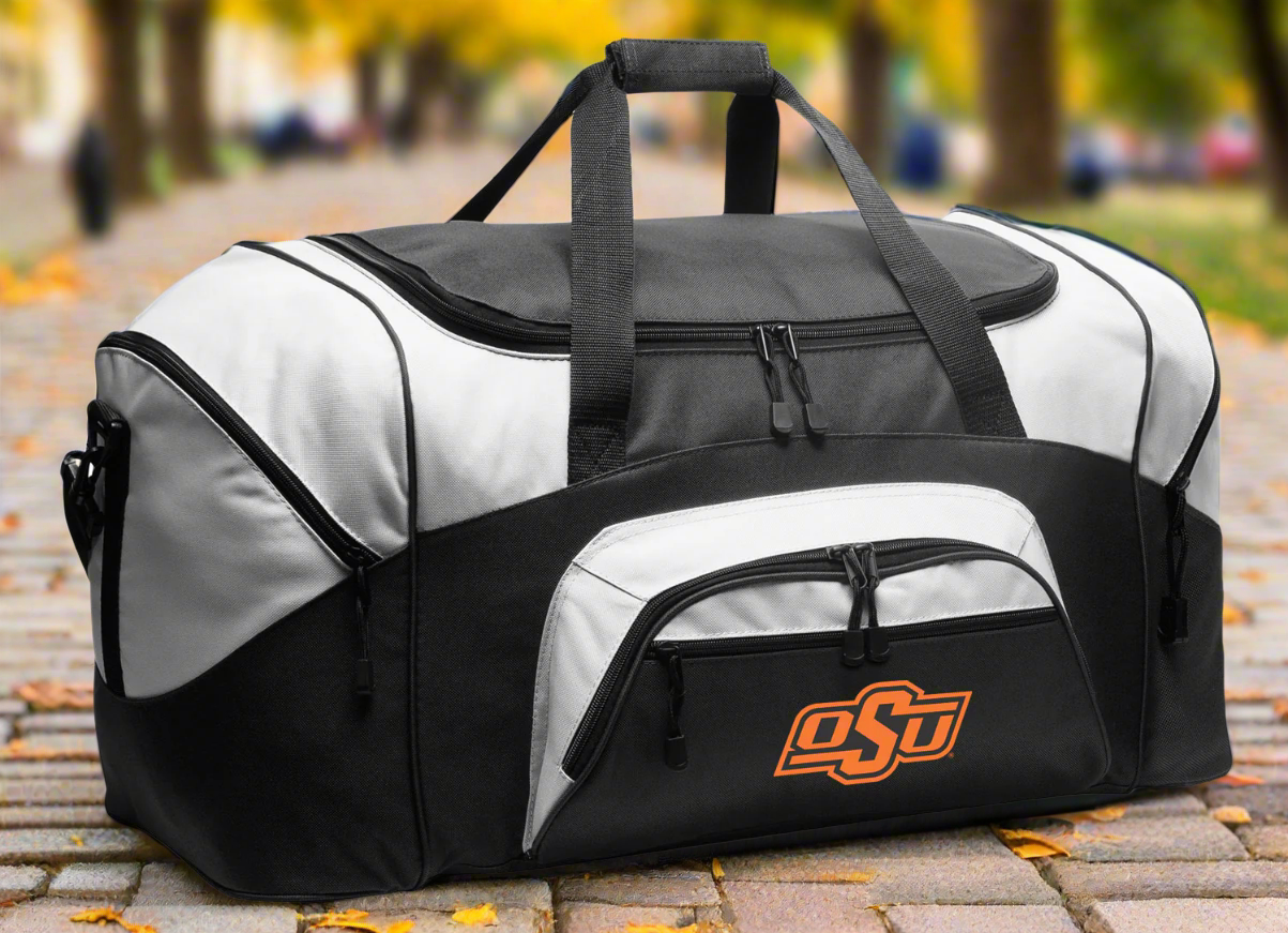 Oklahoma State Large Duffel Bag OSU Cowboys Suitcase Luggage Bag