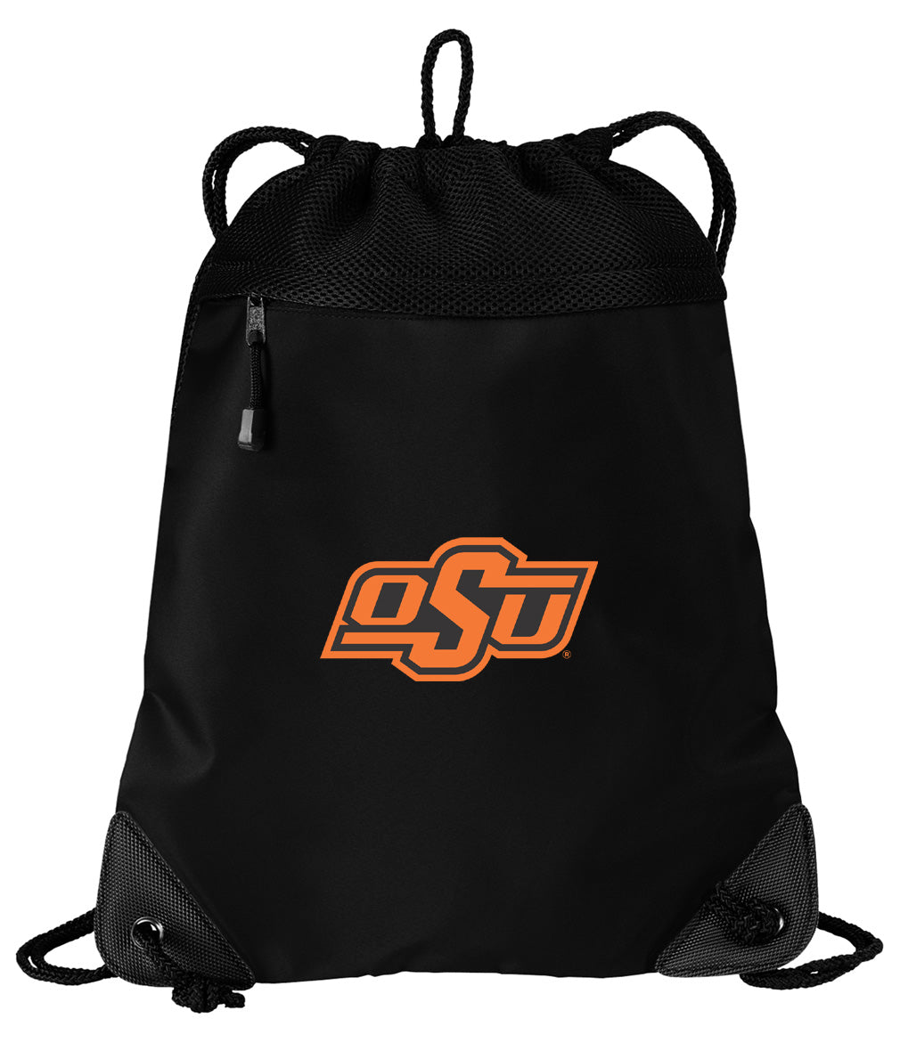 Oklahoma State Drawstring Backpack OSU Cowboys Cinch Pack - Mesh & Microfiber