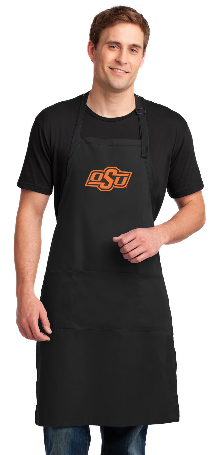 Oklahoma State Large Apron OSU Cowboys Apron - Adjustable with Pockets